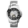 Fossil Men’s Automatic Silver Stainless Steel Black Skeleton Dial 44mm Watch ME3055