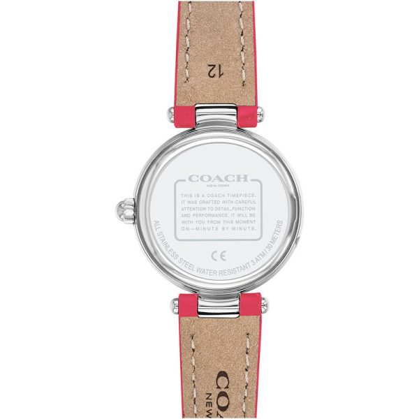 Coach Women’s Quartz Pink Leather Strap Pink Dial 26mm Watch 14503536