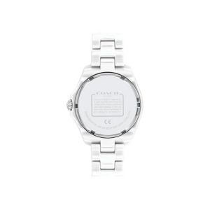 Coach Women’s Quartz White Ceramic Chain White Dial 34mm Watch 14503464