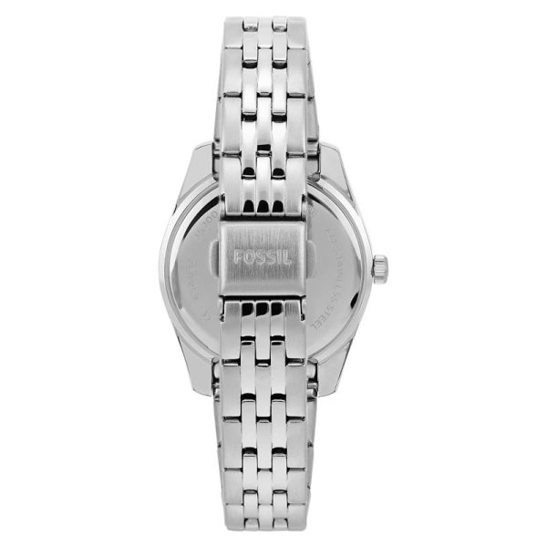 Fossil Women’s Quartz Silver Stainless Steel Silver Dial 32mm Watch ES4897 (Without Tag)