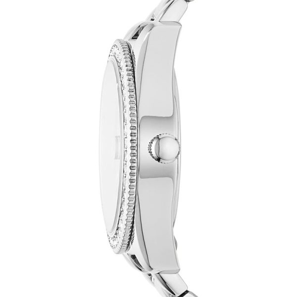 Fossil Women’s Quartz Silver Stainless Steel Silver Dial 32mm Watch ES4317 (Without Tag)