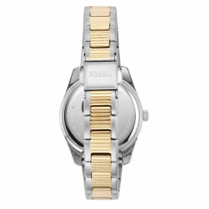 Fossil Women’s Quartz Two Tone Stainless Steel Silver Dial 32mm Watch ES5198 (Without Tag)