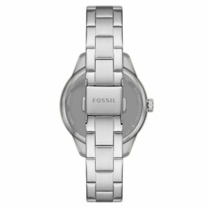 Fossil Women’s Automatic Silver Stainless Steel Silver Dial 36mm Watch BQ3753