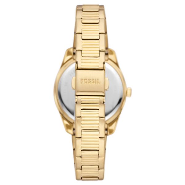 Fossil Women’s Quartz Gold Stainless Steel Silver Dial 32mm Watch ES5199 (Without Tag)