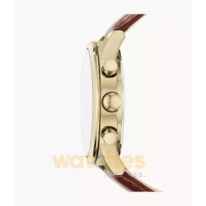 Alternative view of Fossil Men’s Quartz Brown Leather Strap Black Dial 48mm Watch BQ2261 (Without Tag)