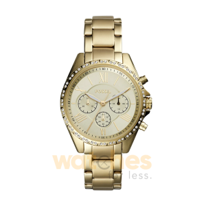 Fossil Women’s Quartz Gold Stainless Steel Gold Dial 40mm Watch BQ3378 (Without Tag)