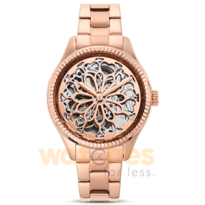 Fossil Women’s Automatic Rose Gold Stainless Steel Rose Gold Dial 36mm Watch BQ3754
