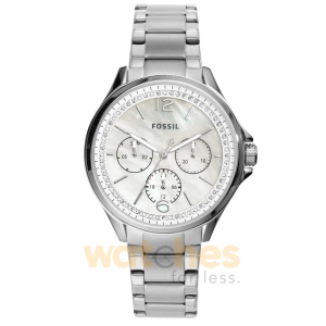 Fossil Women’s Quartz Silver Stainless Steel Mother Of Pearl Dial 38mm Watch ES4778 (Without Tag)