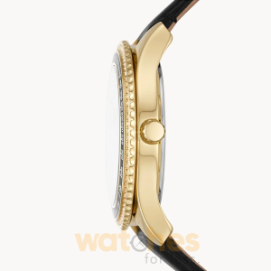 Alternative view of Fossil Women’s Quartz Black Leather Strap Black Dial 37mm Watch ES5135 (Without Tag)