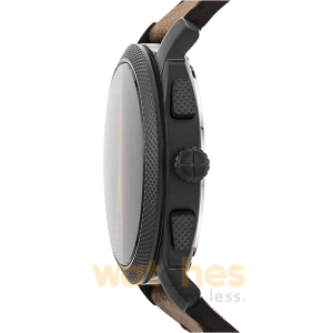 Fossil Men’s Quartz Dark Brown Leather Strap Black Dial 42mm Watch FS5251 (Without Tag) - Image 3