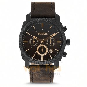 Fossil Men’s Quartz Dark Brown Leather Strap Black Dial 42mm Watch FS5251 (Without Tag)