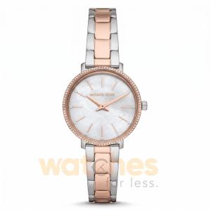 Michael Kors Women’s Quartz Two Tone Stainless Steel Mother Of Pearl Dial 32mm Watch MK1066