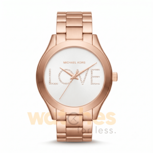 Michael Kors Women’s Quartz Rose Gold Stainless Steel White Dial 42mm Watch MK3804