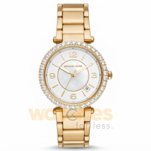 Michael Kors Women’s Quartz Gold Stainless Steel White Dial 38mm Watch MK4693