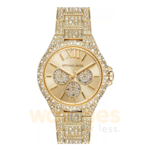 Michael Kors Women’s Quartz Gold Pave Stainless Steel Gold Dial 42mm Watch MK6958