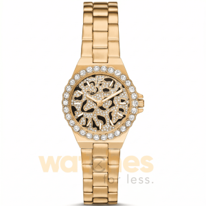 Michael Kors Women’s Quartz Gold Stainless Steel Black & Gold Dial 30mm Watch MK7394