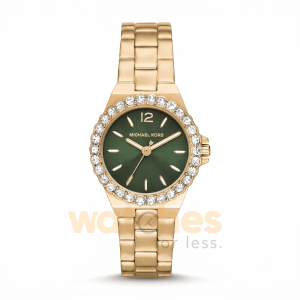 Michael Kors Women’s Quartz Gold Stainless Steel Green Dial 30mm Watch MK7395