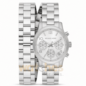 Michael Kors Women’s Quartz Silver Stainless Steel Silver Dial 34mm Watch MK7454