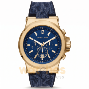 Michael Kors Men’s Quartz Blue Leather Strap Blue Dial 48mm Watch MK8936