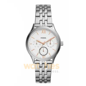 Fossil Women’s Quartz Silver Stainless Steel White Dial 36mm Watch BQ2468WSET (Without Tag)