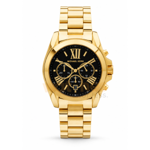Michael Kors Women’s Chronograph Quartz Stainless Steel Black Dial 43mm Watch MK5739 (Without Tag)