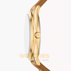 Alternative view of Michael Kors Women’s Quartz Brown Leather Strap White Dial 38mm Watch MK7465 (Without Tag)