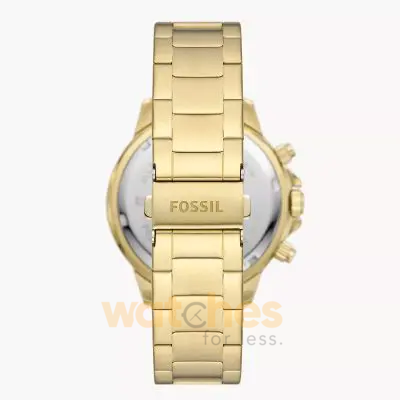 Fossil Men’s Quartz Gold Stainless Steel Black Dial 45mm Watch BQ2755 (Without Tag) - Image 3