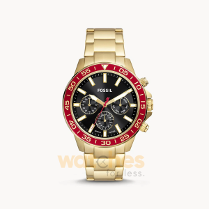 Fossil Men’s Quartz Gold Stainless Steel Black Dial 45mm Watch BQ2755 (Without Tag)