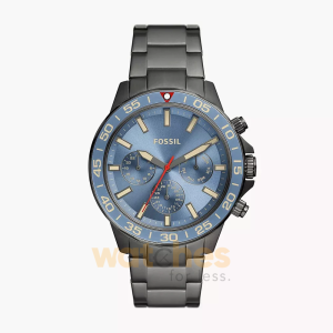 Fossil Men’s Quartz Grey Stainless Steel Blue Sunray Dial 45mm Watch BQ2770 (Without Tag)