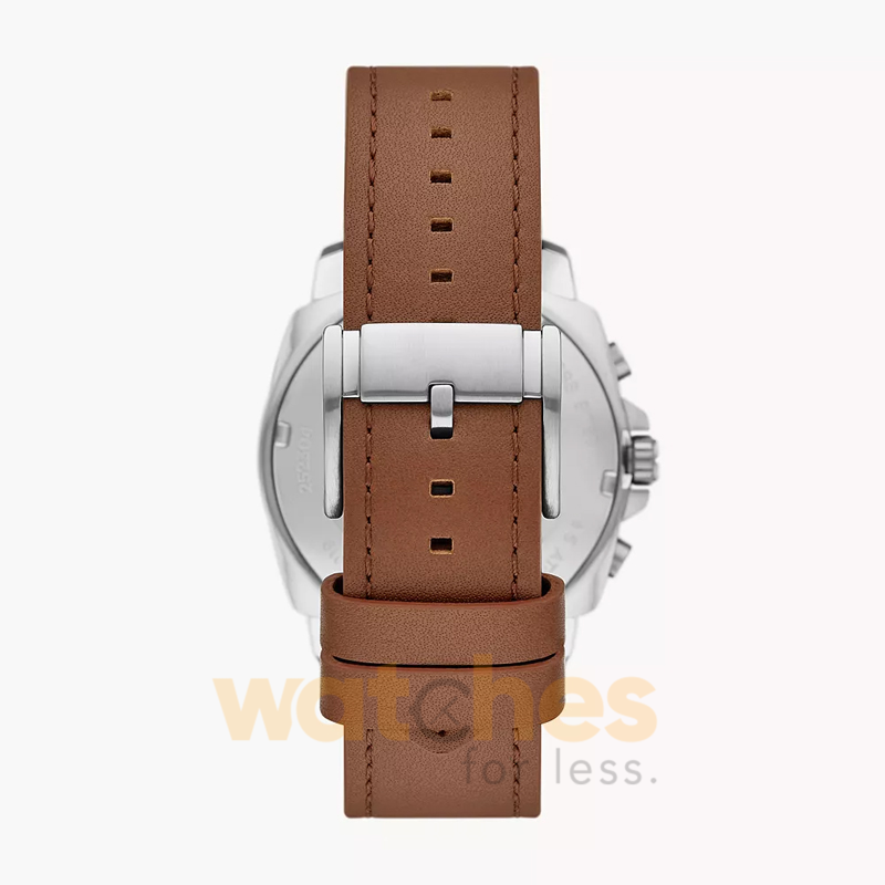 Fossil Men’s Chronograph Quartz Brown Leather Strap Green Dial 45mm Watch BQ2821 (Without Tag) - Image 3