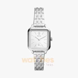 Fossil Women’s Quartz Silver Stainless Steel White Dial 28mm Watch BQ3830 (Without Tag)