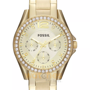 Fossil Women’s Quartz Gold Stainless Steel Champagne Dial 38mm Watch ES3203 (Without Tag)