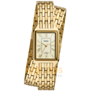 Fossil Women’s Quartz Gold Stainless Steel Gold Dial 23mm Watch ES5302 (Without Tag)