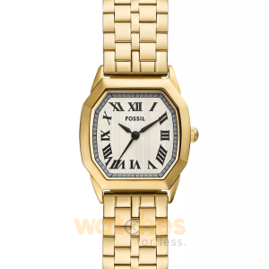 Fossil Women’s Quartz Gold Stainless Steel Cream Dial 27mm Watch ES5361 (Without Tag)