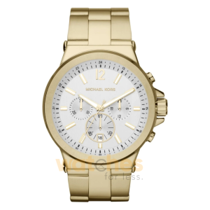 Michael Kors Men’s Quartz Gold Stainless Steel White Dial 48mm Watch MK8278 (Without Tag)