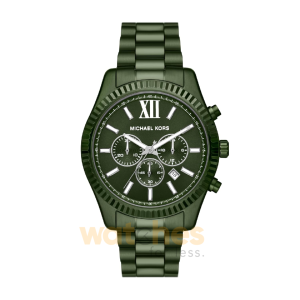 Michael Kors Men’s Chronograph Quartz Stainless Steel Green Dial 44mm Watch MK9166 (Without Tag)Â