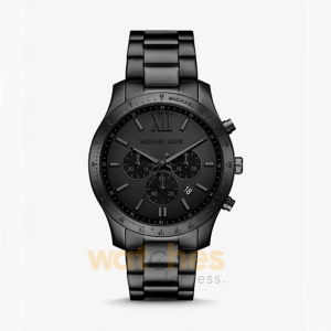 Michael Kors Men’s Quartz Black Stainless Steel Black Dial 44mm Watch MKO1124 (Without Tag)