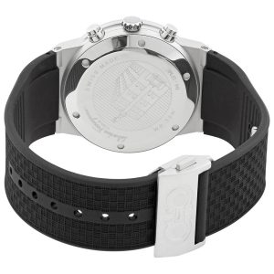 Ferragamo Men’s Swiss Made Quartz Black Silicone Strap Black Dial 41mm Watch SFME00121