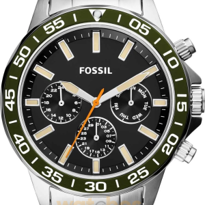Fossil Men’s Chronograph Quartz Stainless Steel Black Dial 45mm Watch BQ2625 (Without Tag)
