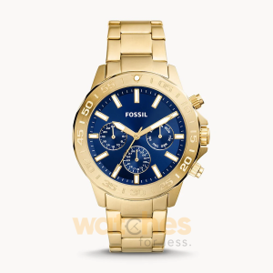 Fossil Men’s Chronograph Quartz Gold Stainless Steel Blue Dial 45mm Watch BQ2706 (Without Tag)
