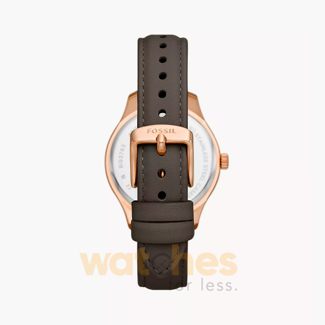 Fossil Women’s Quartz Grey Leather Strap Grey Dial 36mm Watch BQ3764 (Without Tag) - Image 2