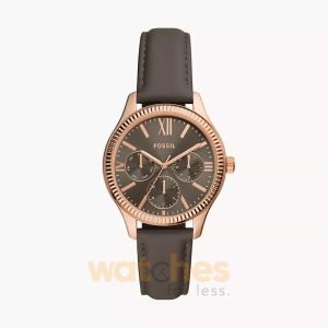 Fossil Women’s Quartz Grey Leather Strap Grey Dial 36mm Watch BQ3764 (Without Tag)