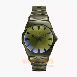 Diesel Men’s Quartz Green Stainless Steel Silver Dial 42mm Watch DZ2215 (Without Tag)
