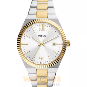 Fossil Women’s Quartz Stainless Steel Silver Dial 38mm Watch ES5259 (Without Tag)