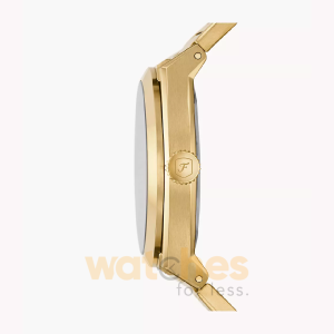 Alternative view of Fossil Men’s Quartz Stainless Steel Gold Dial 42mm Watch FS5965 (Without Tag)