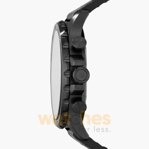 Alternative view of Fossil Men’s Chronograph Quartz Black Leather Strap Black Dial 50mm Watch JR1354 (Without Tag)