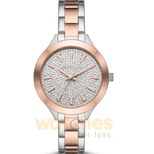 Michael Kors Women’s Quartz Two-tone Stainless Steel Crystal Pave Dial 38mm Watch MK1045