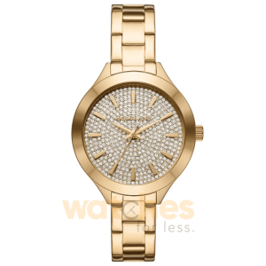 Michael Kors Women’s Quartz Gold Stainless Steel Crystal Pave Dial 38mm Watch MK1046