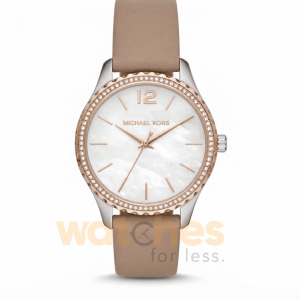 Michael Kors Women’s Quartz Leather Strap Mother of Pearl Dial 38mm Watch MK2910