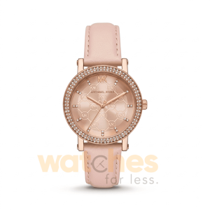 Michael Kors Women’s Quartz Rose Gold Leather Strap Rose Gold Dial 38mm Watch MK2987